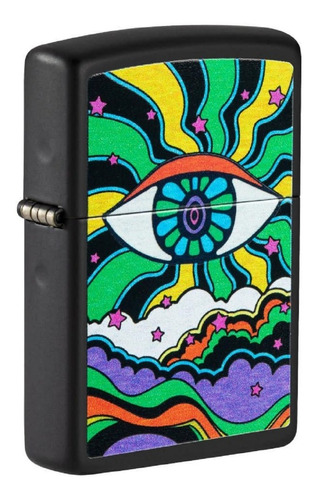 Encendedor Zippo Modelo 49699 Black Light Eye Original