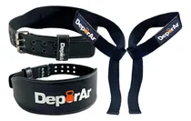 Comprar Cintas Straps Par Agarre Poder + Cinturon Lumbar Gym Cinto