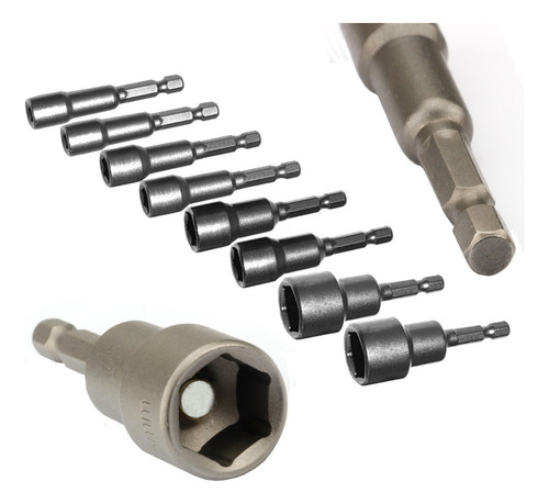Soquete Canhão C/ Imã P/ Parafusadeiras 6 7 8 10 11 12 13 14