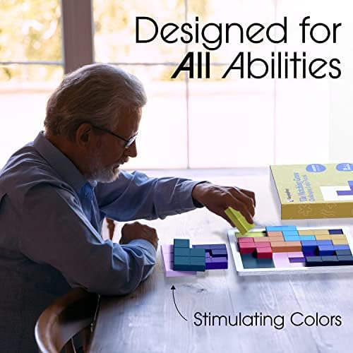 Keeping Busy Wooden Tile Brain Game Para Adultos Mayores Con
