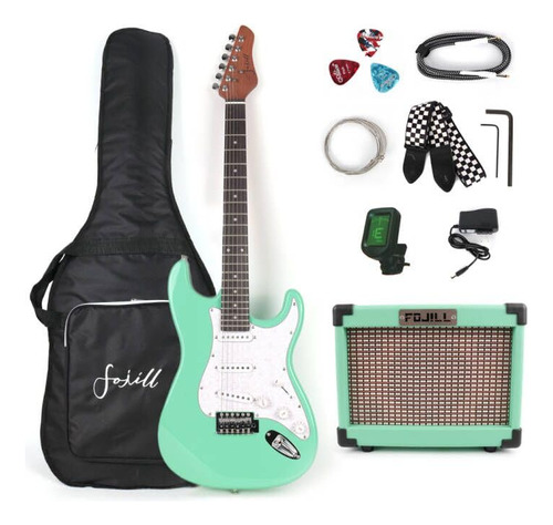 Fojill Guitarra Con Bateria Bluetooth Dentro Amplificador Am