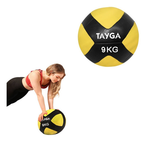 Balón Wall Ball 9 Kg Cross Funcional Gym Tayga