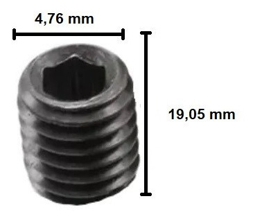 Parafuso Allen Sem Cabeça 3/16 X 3/4 - 20 Unidades