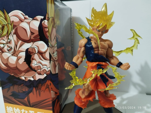 Action Figure Goku Ssj 17cm Dragon Ball Z Com Base E Caixa