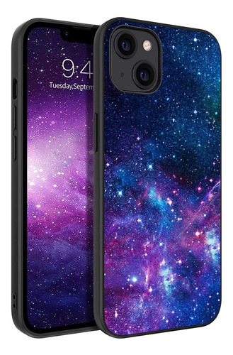 Funda Para iPhone 13 6.1 Galaxia Azul Violeta Cambia Color