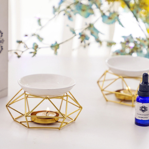 Q Quemador De Aceite De Hierro Vela Aromaterapia Aceite