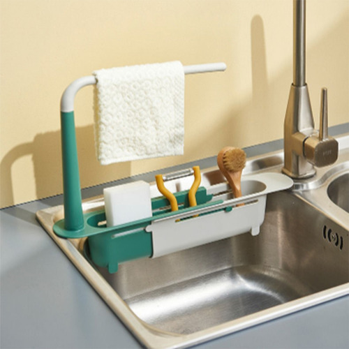 . Soporte Retráctil For Fregadero De Cocina Y Organizador