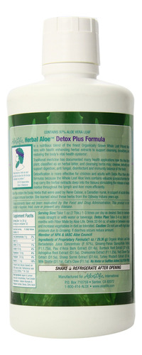 Aloe Life Suplemento Detox Plus Aloe Vera Concentrado 32 Oz