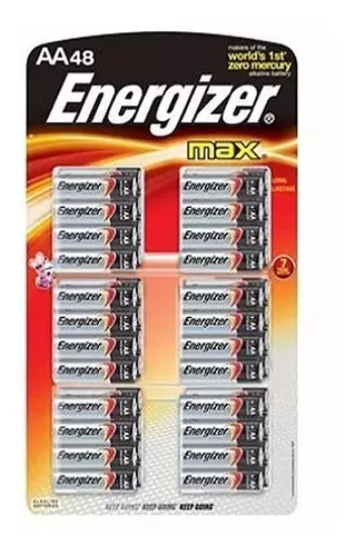 Pilas Aa 48 Energizer Alkalinas Pack Baterias Aa 48 Unidades | MercadoLibre