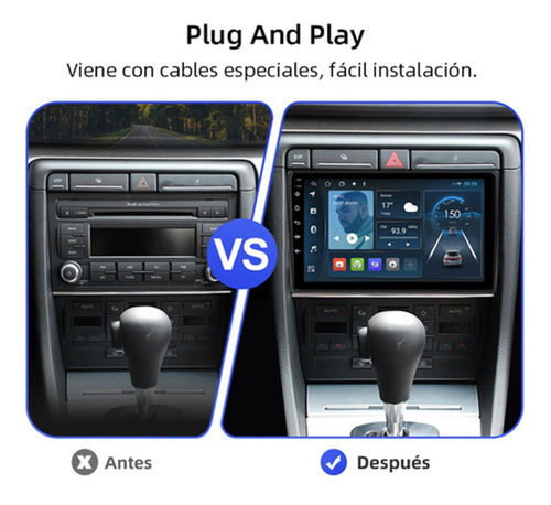 Estéreo 1+32gb Cámara For Audi A4 S4 Rs4 2002-2008 Gps Wifi
