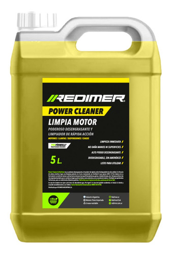 Limpia Motores Power Cleaner 5l  Redimer