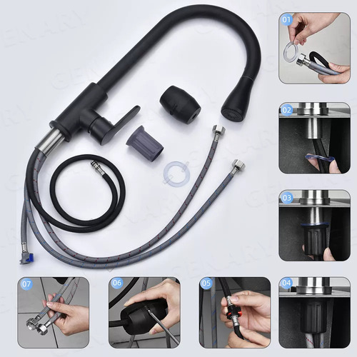 Llave Mezcladora De Fregadero Grifo Cocina Tarja Inoxidable