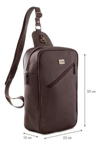 Mariconera Flexi Hombre Color Café Bolso Crossbody Hombre