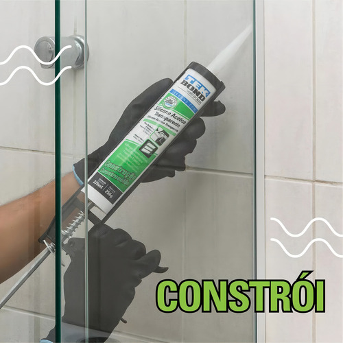 Kit 5 Silicones Transparente Acético Vedação 256g Tekbond