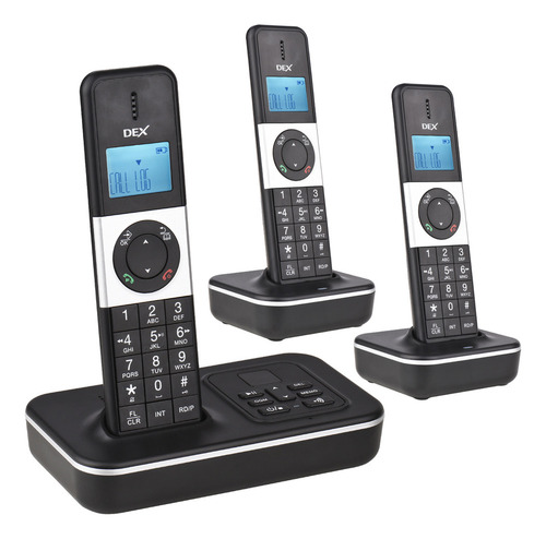 Sistema De Teléfono Inalámbrico Expandible D1002, 3 Piezas