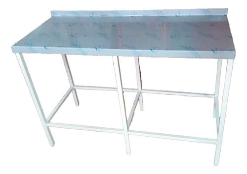 Mesa Enchapada En Acero Inoxidable 117 Mts X 0.50 X 0.90 Alt