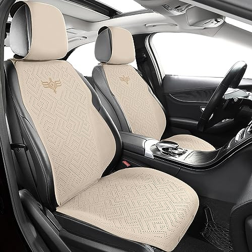 Lingvido Cubierta De Asiento De Coche Beige - Conjunto Compl