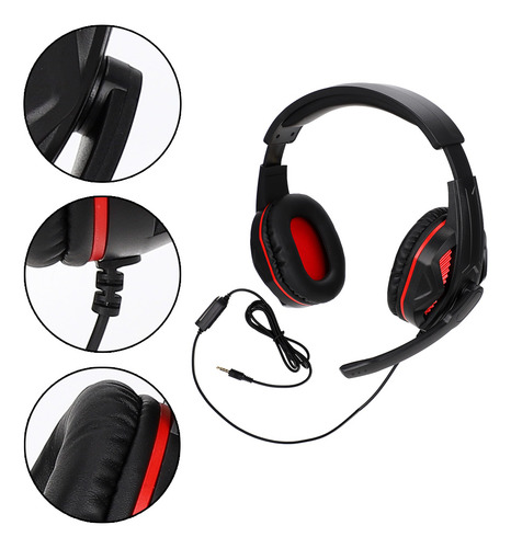 Gaming Headphone 3.5mm Competitive Headset Microphone Wired