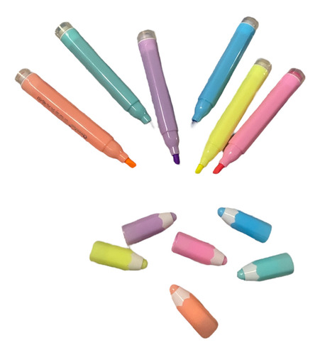 Marcadores Fluorescentes Con Sello