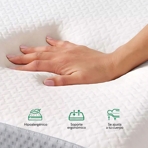 Base Cama Abatible Madera + Colchón Premium Individual