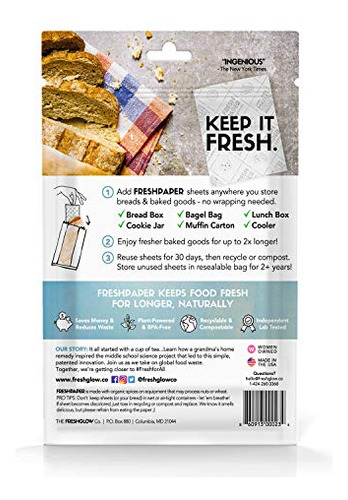 Folhas Food Saver Sheets The Freshglow Co Freshpaper Para Pr