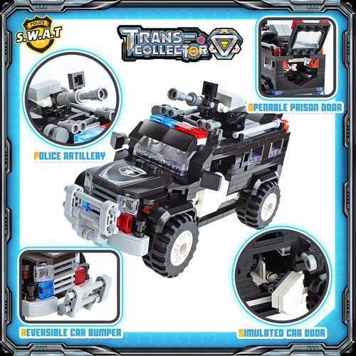 Inratell City Police Swat Juego De Bloques De Construcción -