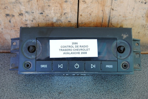 Control De Radio Trasero Chevrolet Avalanche 2008