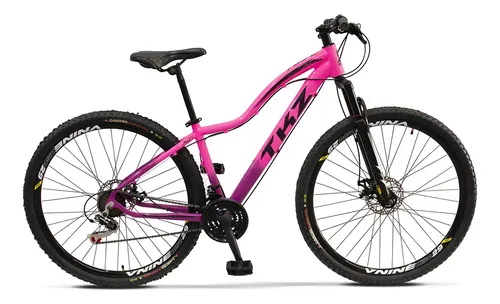 Cor Rosa Fugi Bicicleta Fuji Tkz Aro 29 Quadro 15 Câmbio Tras. Shimano 21v Cor Rosa ...