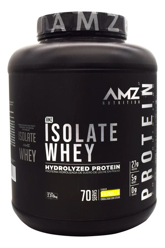 Amz Proteina Isolate Whey 5lbs / 2.310kg / 70 Porciones Sabor Vainilla