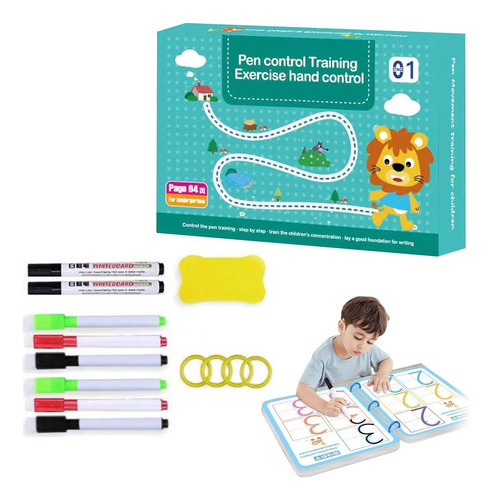 Cuaderno Magico Infantil Didáctico Reutilizable 64 Hojas Ax®