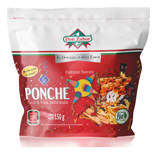 Mezcla Fruta Deshidratada 150g Para Hacer Ponche 4 Litros