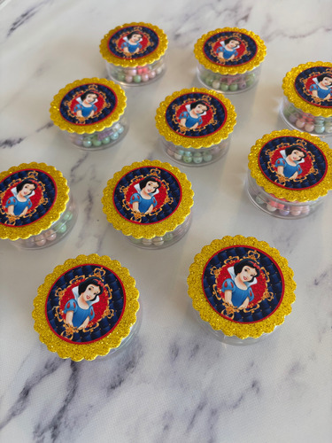 Souvenirs Blancanieves Disney Pulseras Para Armar X10