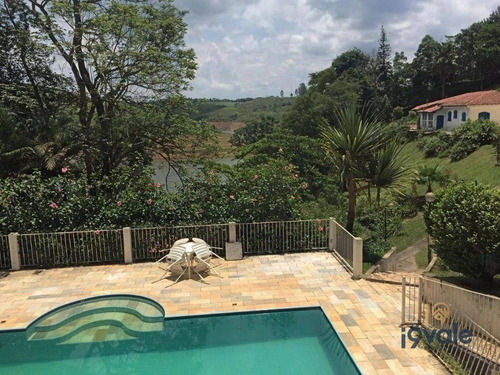 Chácara Com 4 Suítes E Área De 4240 M2 Pé Na Água À Venda, - Chácaras Condomínio Recanto Pássaros Ii - Igaratá-sp - Ch0046