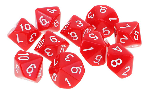 30 Peças D10 10 Dados Poliédricos Para Jogos De Dados