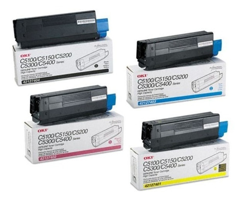 Toner Oki Original - Modelo C5100/ C5150/c5200/c5300/c5400