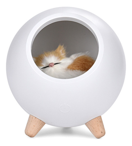 Gato Mascota Casa Ambiente Lámpara Led Luz Noche Lindo Peque