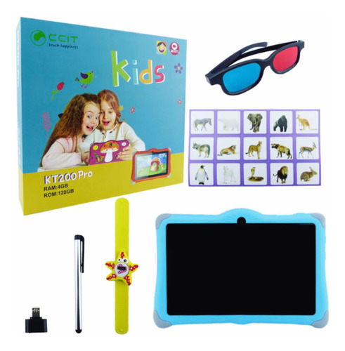 Tablet Android Kt200 Pro P/ Niños Memoria 128 Gb Ram 4 G