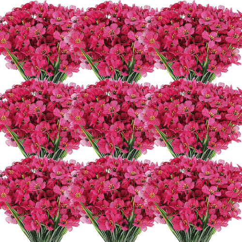 Lyrow 100 Paquetes De Flores Artificiales, Flores Falsas Res