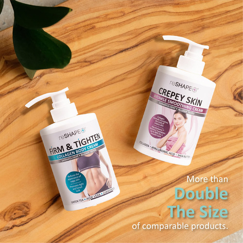 Set De Crema Corporal Reshape+ Collagen Hydrates Tents 450 M