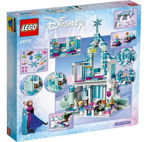 Kit Lego Disney Frozen Palacio Mágico De Hielo De Elsa 43172