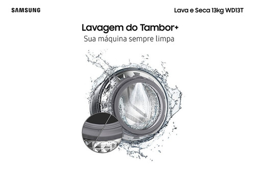 Lava E Seca Samsung 13 Kg Smart Digital Inverter - Wd13t