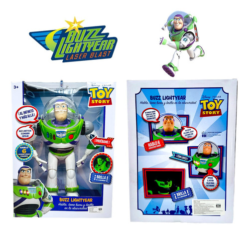 Toy Story 4 Buzz Lightyear Luz Y Sonido Y Fluorecente Disney