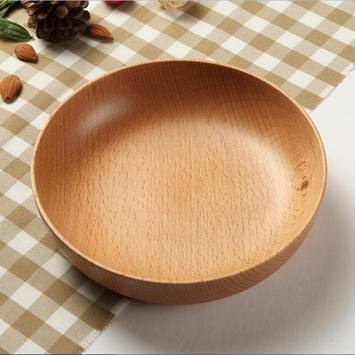 . Juego De Tazones Redondos De Madera De 2 Piezas Tazones De