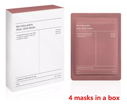 Máscara Profunda Biodance Bio Real Collagen, 8 Unidades
