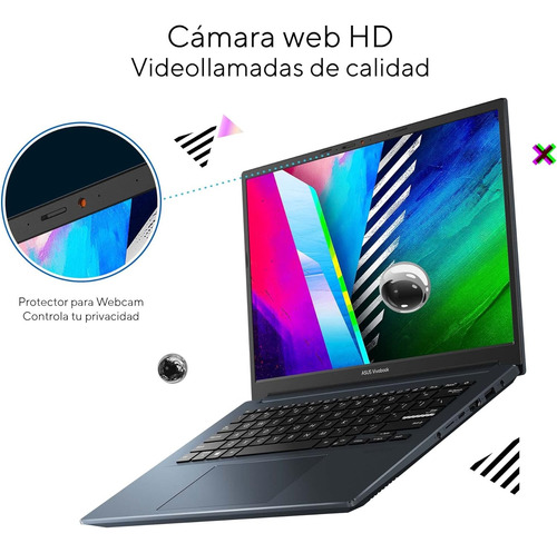 Asus Vivobook Ryzen 5, 16gb Ram 1tb Ssd, 4gb Rtx 3050 Studio Azul (Reacondicionado)