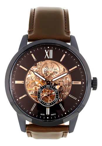 Relógio Fossil Masculino Townsman - Me3155/0mn Cor da correia Marrom Cor do bisel Grafite Cor do fundo Marrom
