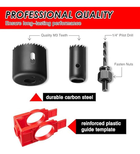 Kit De Instalação De Fechadura De Porta, Kit De Perfuração D