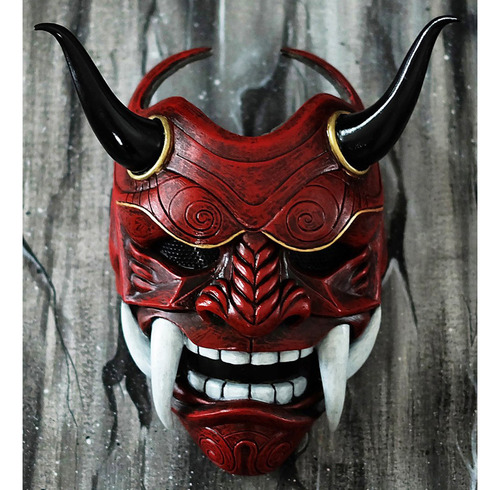 Máscara Demoníaca Japonesa Hannya Ghost Oni Samurai Noh Kabu