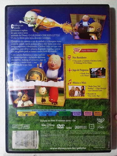 Dvd O Galinho Chicken Little Mark Dindal Original