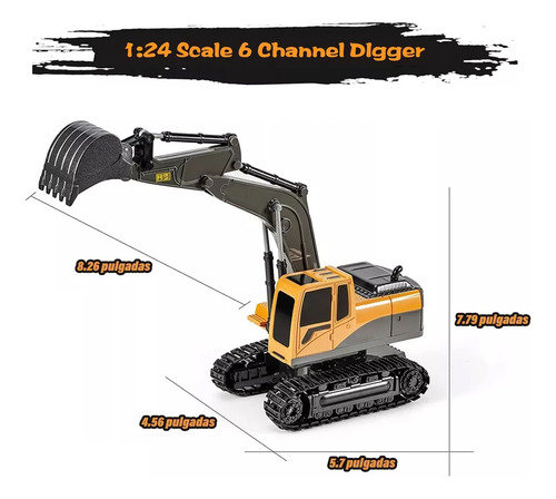Excavadora De Control Remoto Juguete Excavadora Para Niños